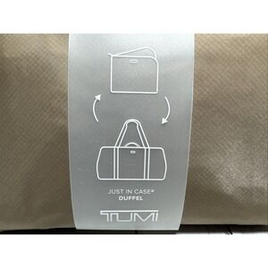 TUMI Alpha Bravo Just In Case® Duffel – Foldable Travel Bag in Khaki NWOT